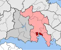 Location within the regional unit