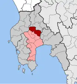 Location within the regional unit