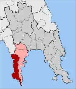 Location within the regional unit