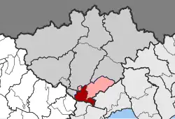 Location within the regional unit