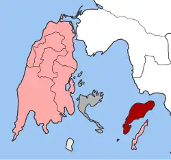 Location within the regional unit