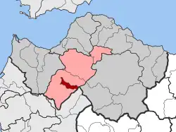 Location within the regional unit