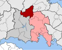 Location within the regional unit