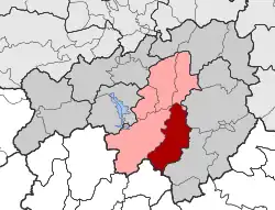 Location within the regional unit