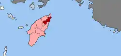 Location within Rhodes