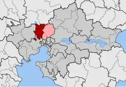 Location within the regional unit