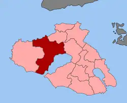 Location within the regional unit