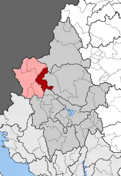 Location within the regional unit