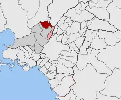 Location within West Athens regional unit