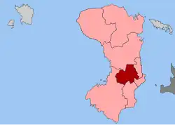 Location within the regional unit