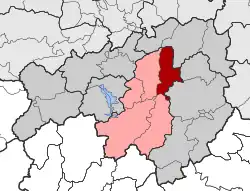 Location within the regional unit
