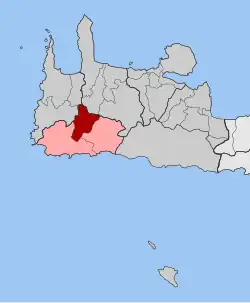 Location within the regional unit