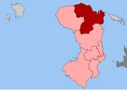 Location within the regional unit