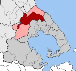 Location within the regional unit