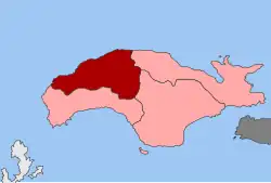 Location within the regional unit