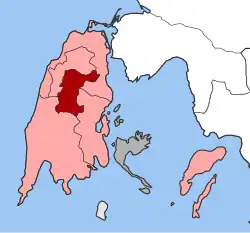 Location within the regional unit