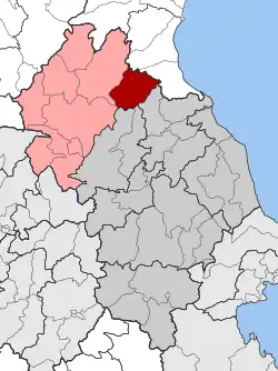 Location within the regional unit
