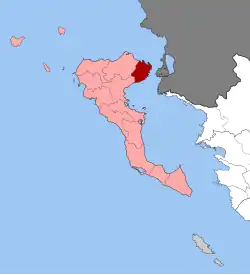 Location within the regional unit