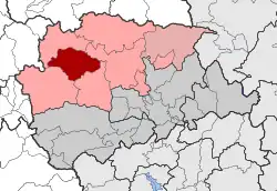 Location within the regional unit