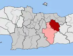 Location within the regional unit