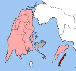 Location within the regional unit