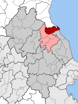 Location within the regional unit