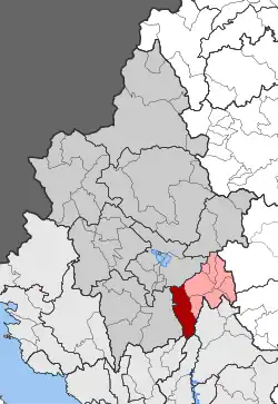 Location within the regional unit