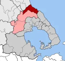 Location within the regional unit
