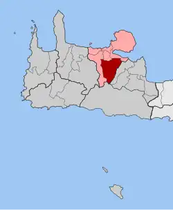 Location within the regional unit