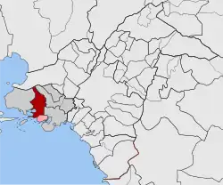 Location within the regional unit