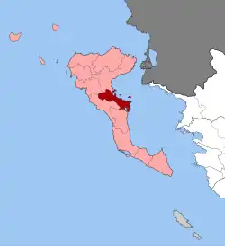Location within the regional unit