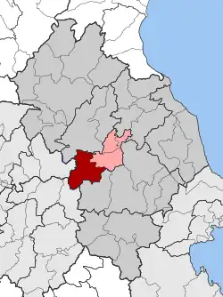 Location within the regional unit