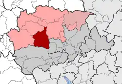 Location within the regional unit