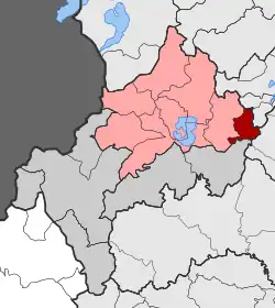 Location within the regional unit