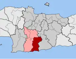 Location within the regional unit