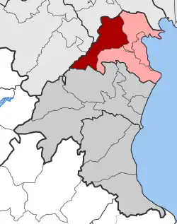 Location within the regional unit