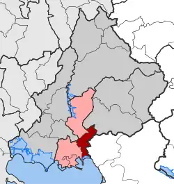 Location within the regional unit