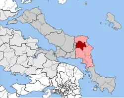 Location within the regional unit