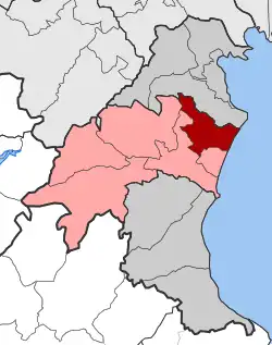 Location within the regional unit