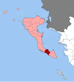 Location within the regional unit