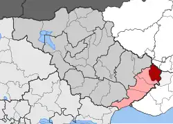 Location within the regional unit