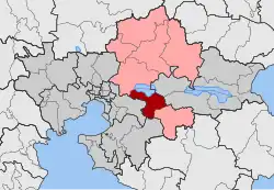 Location within the regional unit