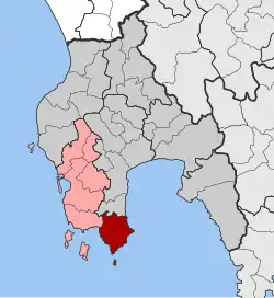 Location within the regional unit