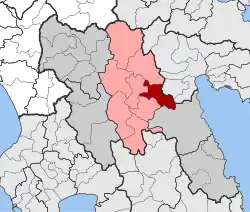 Location within the regional unit