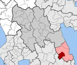 Location within the regional unit