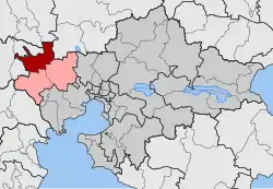 Location within the regional unit