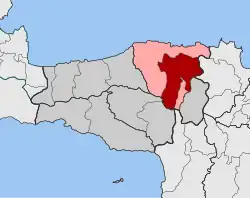 Location within the regional unit