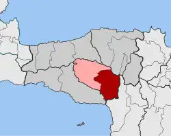 Location within the regional unit