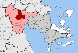 Location within the regional unit