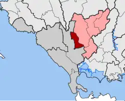 Location within the regional unit